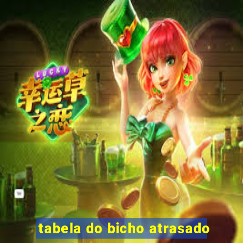 tabela do bicho atrasado